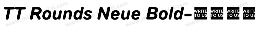 TT Rounds Neue Bold字体转换